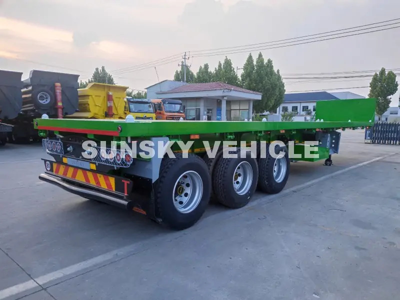 SUNSKY Flat Deck Trailer with henred type axles and suspension - Bortu puspiekabe/ Platforma: foto 5 SUNSKY Flat Deck Trailer with henred type axles and suspension - Bortu puspiekabe/ Platforma: foto 5