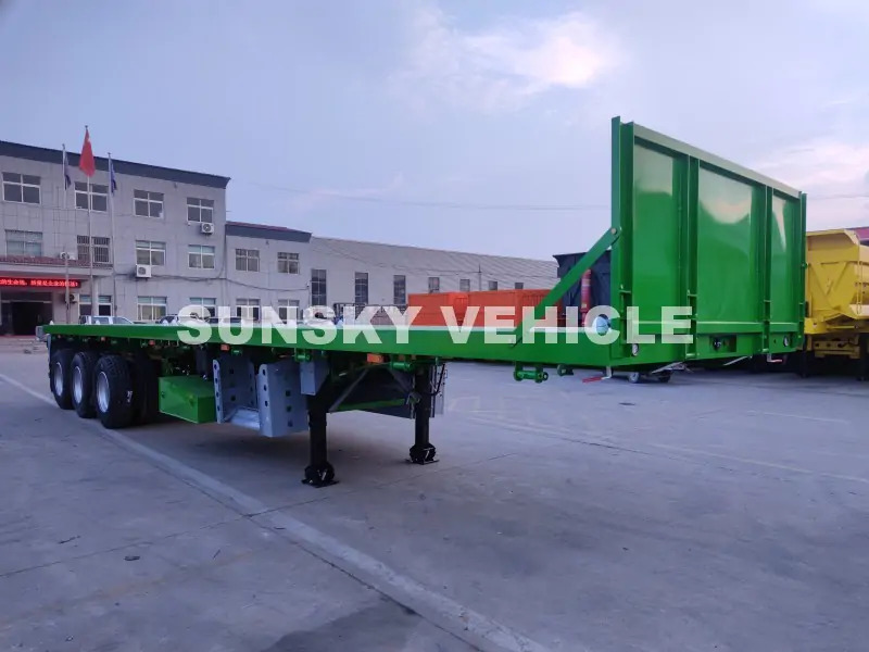 SUNSKY Flat Deck Trailer with henred type axles and suspension - Bortu puspiekabe/ Platforma: foto 4 SUNSKY Flat Deck Trailer with henred type axles and suspension - Bortu puspiekabe/ Platforma: foto 4