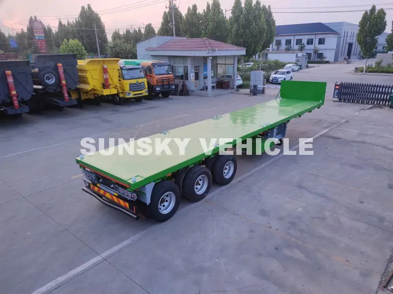 SUNSKY Flat Deck Trailer with henred type axles and suspension - Bortu puspiekabe/ Platforma: foto 1 SUNSKY Flat Deck Trailer with henred type axles and suspension - Bortu puspiekabe/ Platforma: foto 1