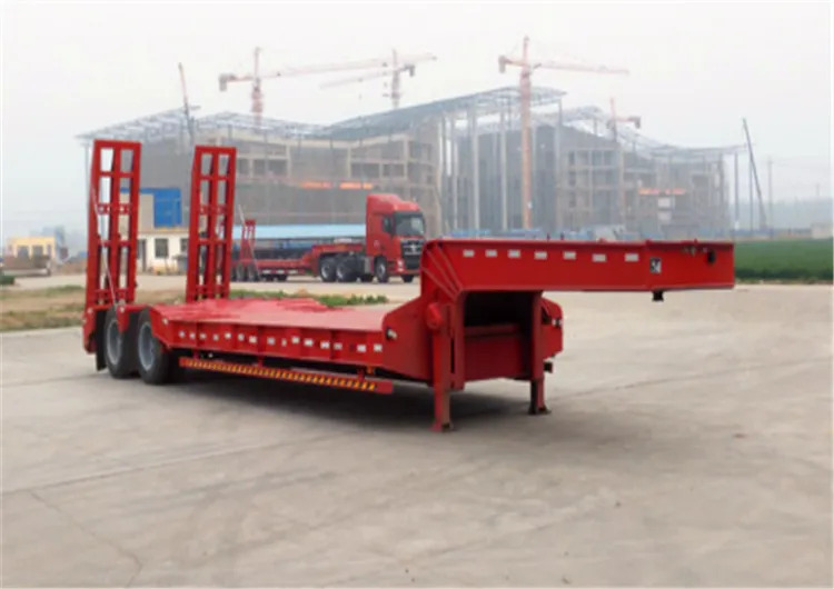 XCMG Official 3 Axle 18 Meter Long Truck Trailers 40Ft Low Bed Container Semi Trailer - Puspiekabe zema profila platforma: foto 5 XCMG Official 3 Axle 18 Meter Long Truck Trailers 40Ft Low Bed Container Semi Trailer - Puspiekabe zema profila platforma: foto 5