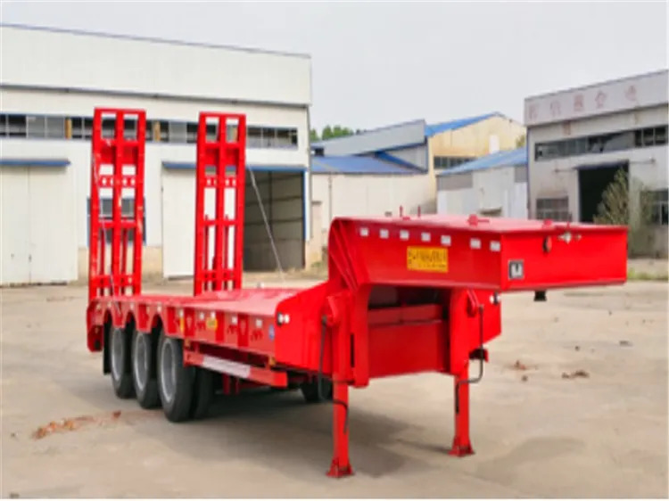 XCMG Official 3 Axle 18 Meter Long Truck Trailers 40Ft Low Bed Container Semi Trailer - Puspiekabe zema profila platforma: foto 2 XCMG Official 3 Axle 18 Meter Long Truck Trailers 40Ft Low Bed Container Semi Trailer - Puspiekabe zema profila platforma: foto 2