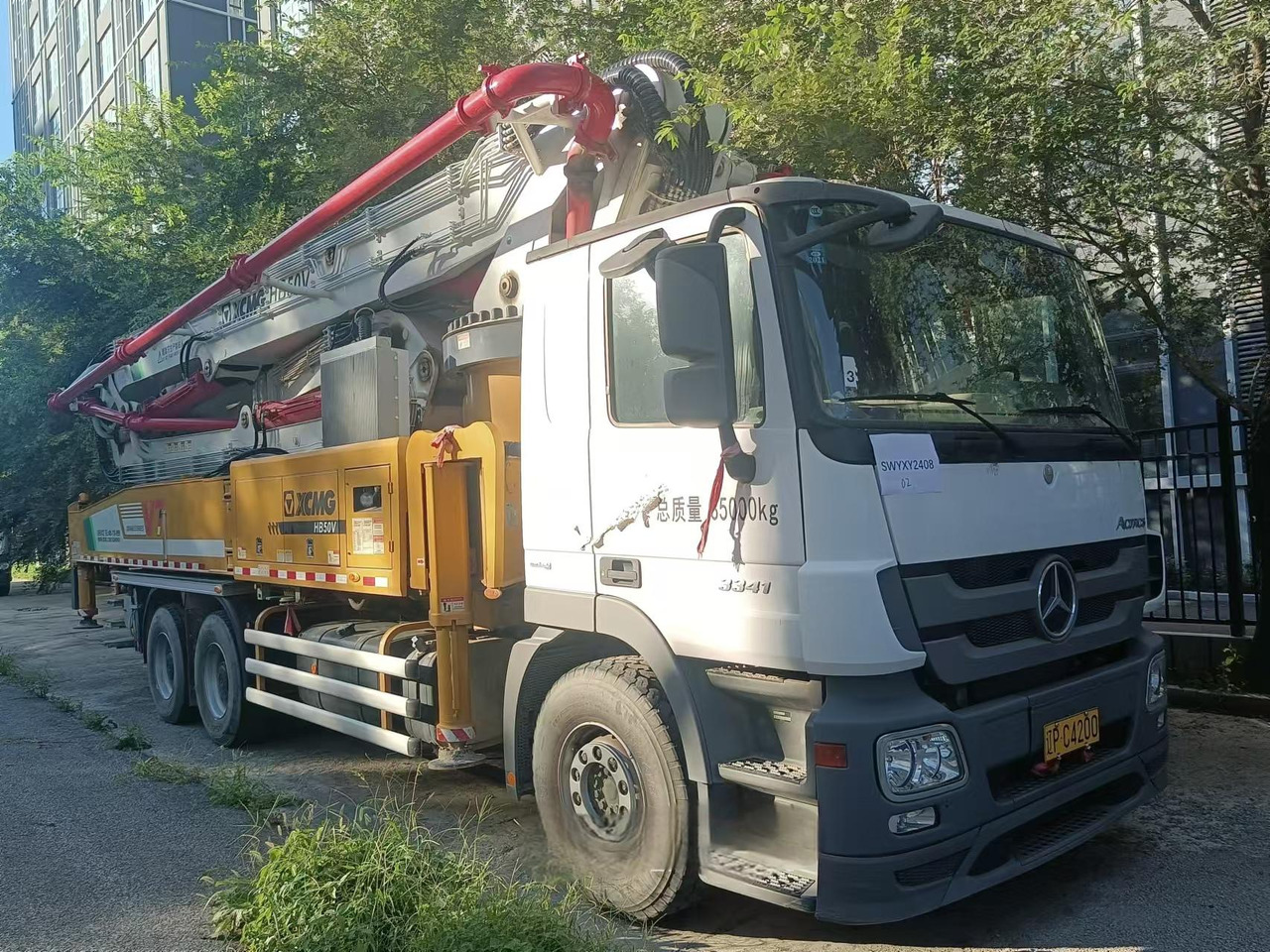 XCMG Official HB50V Used China Concrete Pump Truck 50m Truck-mounted Cconcrete Boom Pump Price - Betona sūknis: foto 3 XCMG Official HB50V Used China Concrete Pump Truck 50m Truck-mounted Cconcrete Boom Pump Price - Betona sūknis: foto 3