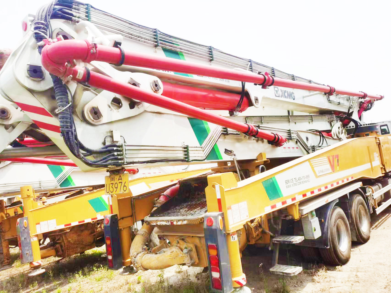 XCMG Official HB58V Cement Pump Machine 58m Used Concrete Pump Truck with Factory Price - Betona sūknis: foto 4 XCMG Official HB58V Cement Pump Machine 58m Used Concrete Pump Truck with Factory Price - Betona sūknis: foto 4