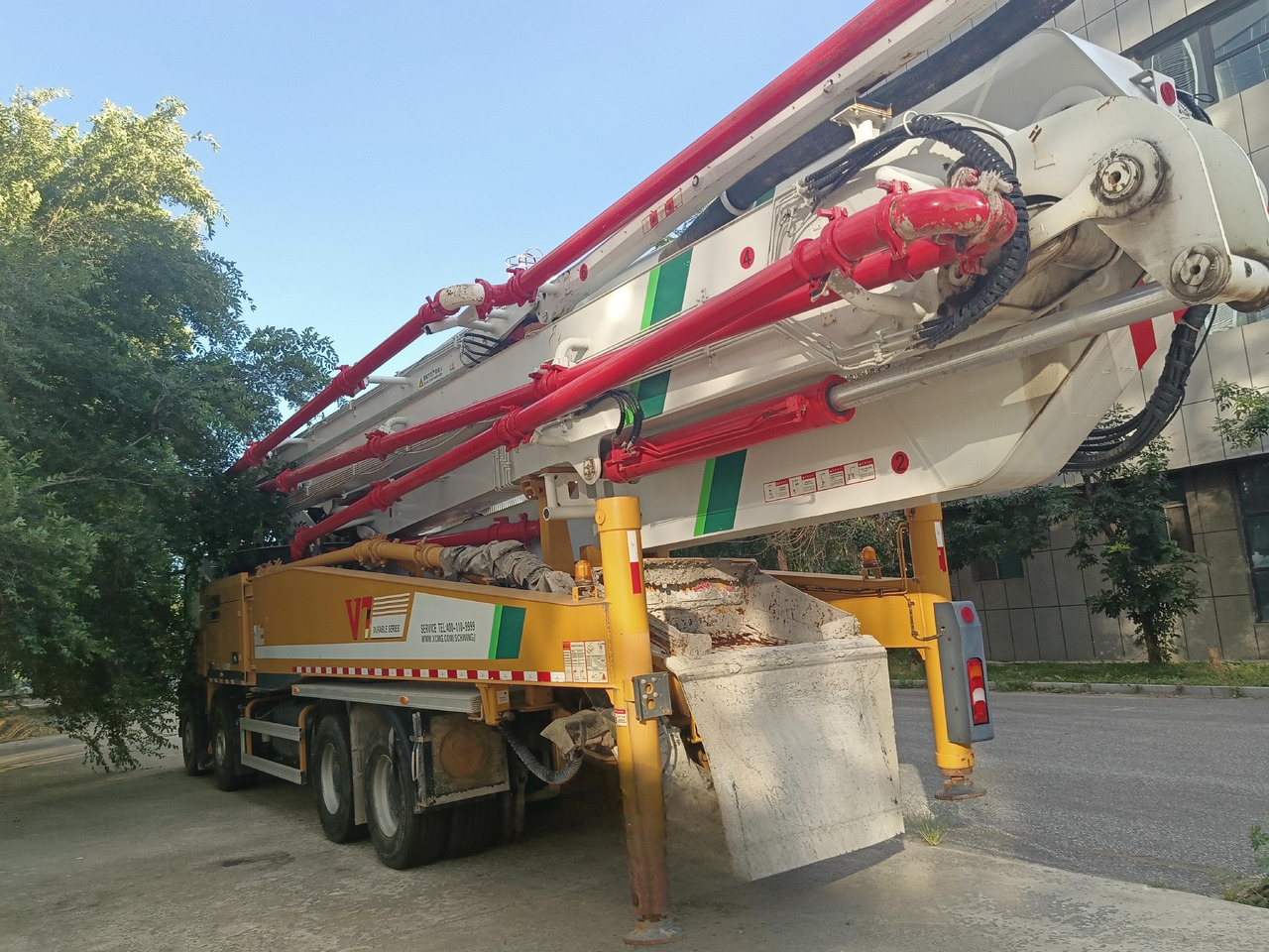 XCMG Official Second Hand Cement Pump Truck HB62V 62m Concrete Pump Truck Price List - Betona sūknis: foto 3 XCMG Official Second Hand Cement Pump Truck HB62V 62m Concrete Pump Truck Price List - Betona sūknis: foto 3