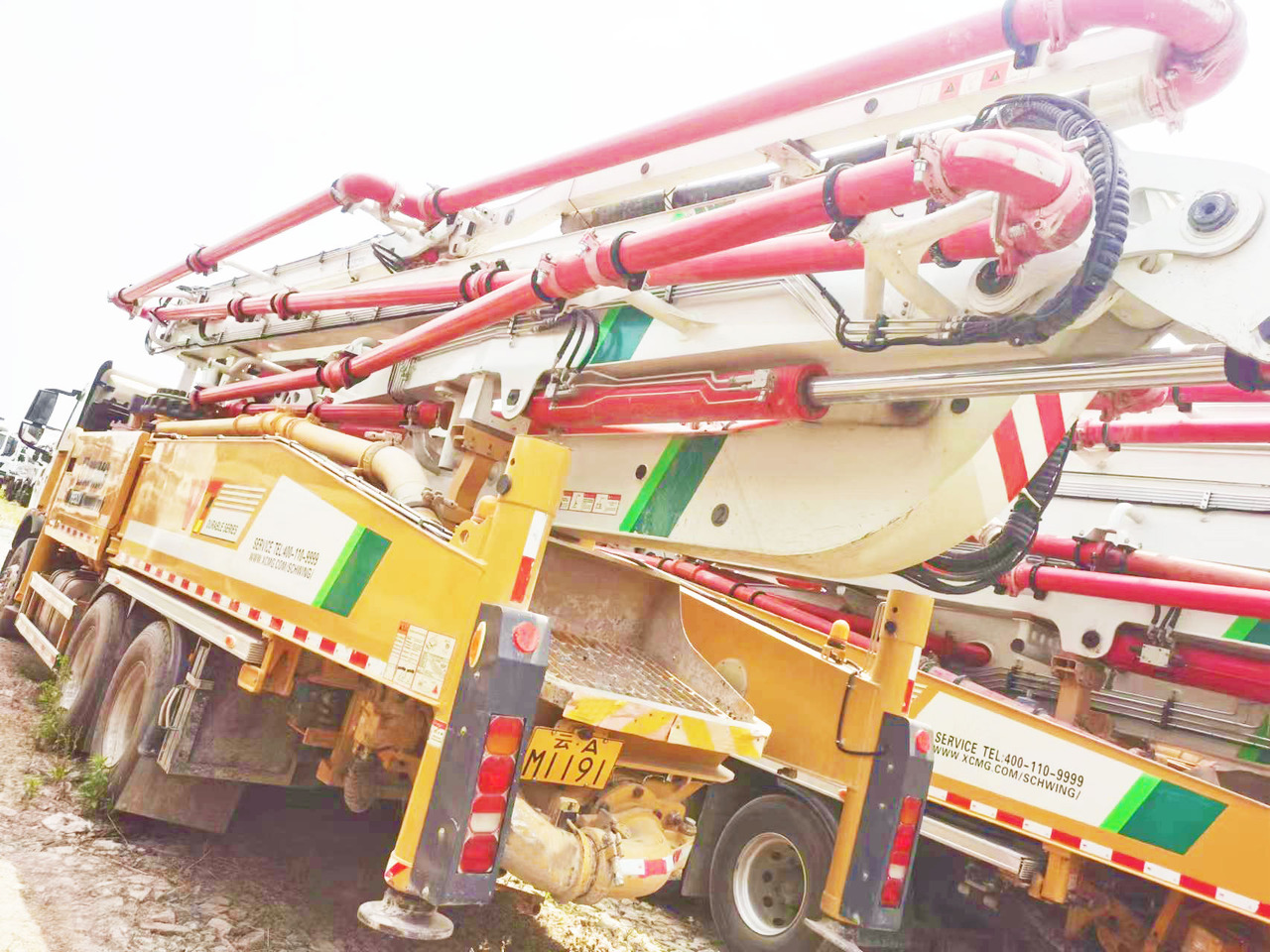 Betona sūknis XCMG Official Used HB52V Schwing 52m Concrete Pump Truck Mounted Boom Concrete Pump Price: foto 6