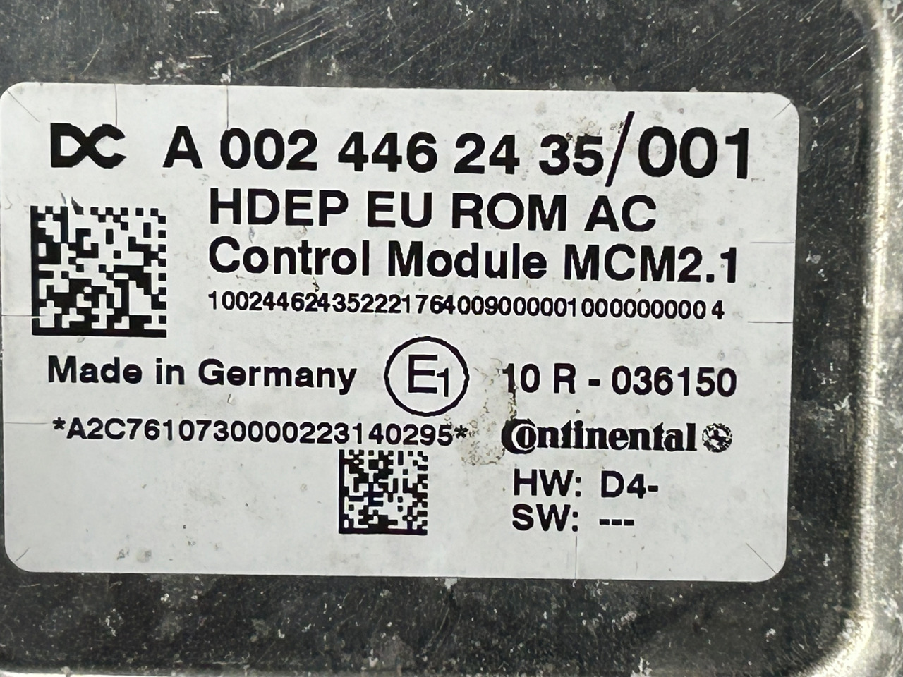 MERCEDES MCM 2.1 ACTROS MP4 OM 470 - Elektroniskais vadības bloks (ECU) - Kravas automašīna: foto 3 MERCEDES MCM 2.1 ACTROS MP4 OM 470 - Elektroniskais vadības bloks (ECU) - Kravas automašīna: foto 3
