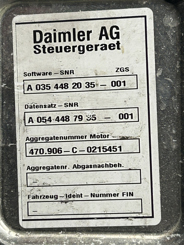 MERCEDES MCM 2.1 ACTROS MP4 OM 470 - Elektroniskais vadības bloks (ECU) - Kravas automašīna: foto 4 MERCEDES MCM 2.1 ACTROS MP4 OM 470 - Elektroniskais vadības bloks (ECU) - Kravas automašīna: foto 4