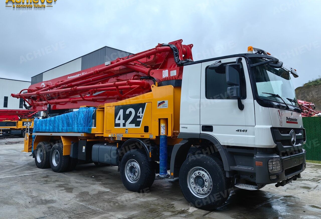 PUTZMEISTER Mercedes-Benz Actros 4141 concrete pumpM42-4R 170 m³【ACHIEVE】TOP CONDITION!!! - Betona sūknis: foto 1 PUTZMEISTER Mercedes-Benz Actros 4141 concrete pumpM42-4R 170 m³【ACHIEVE】TOP CONDITION!!! - Betona sūknis: foto 1
