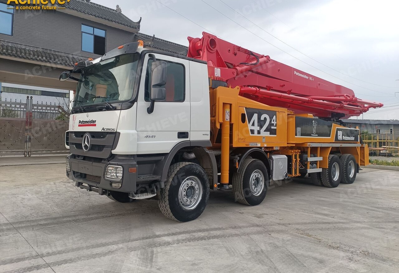 PUTZMEISTER Mercedes-Benz Actros 4141 concrete pumpM42-4R 170 m³【ACHIEVE】TOP CONDITION!!! - Betona sūknis: foto 5 PUTZMEISTER Mercedes-Benz Actros 4141 concrete pumpM42-4R 170 m³【ACHIEVE】TOP CONDITION!!! - Betona sūknis: foto 5