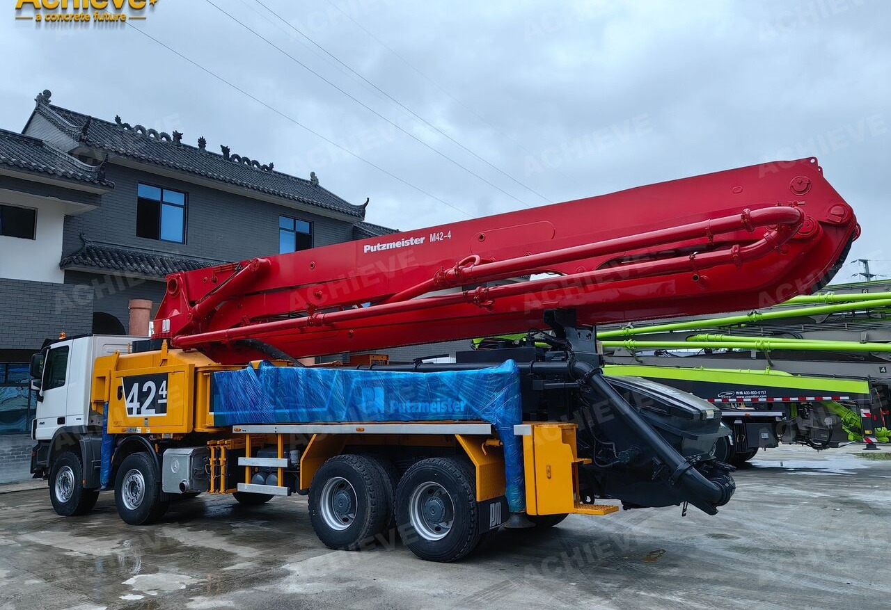 PUTZMEISTER Mercedes-Benz Actros 4141 concrete pumpM42-4R 170 m³【ACHIEVE】TOP CONDITION!!! - Betona sūknis: foto 3 PUTZMEISTER Mercedes-Benz Actros 4141 concrete pumpM42-4R 170 m³【ACHIEVE】TOP CONDITION!!! - Betona sūknis: foto 3
