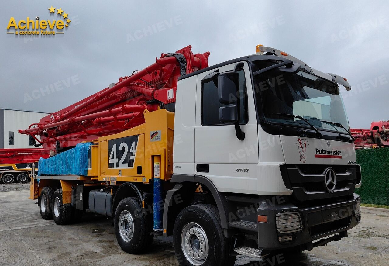 PUTZMEISTER Mercedes-Benz Actros 4141 concrete pumpM42-4R 170 m³【ACHIEVE】TOP CONDITION!!! - Betona sūknis: foto 4 PUTZMEISTER Mercedes-Benz Actros 4141 concrete pumpM42-4R 170 m³【ACHIEVE】TOP CONDITION!!! - Betona sūknis: foto 4