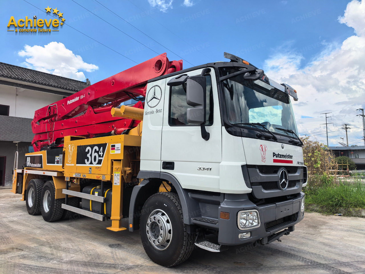 PUTZMEISTER Mercedes-Benz M36-4 2018 ACTROS 3341【ACHIEVE】TOP CONDITION!!! - Betona sūknis: foto 2 PUTZMEISTER Mercedes-Benz M36-4 2018 ACTROS 3341【ACHIEVE】TOP CONDITION!!! - Betona sūknis: foto 2