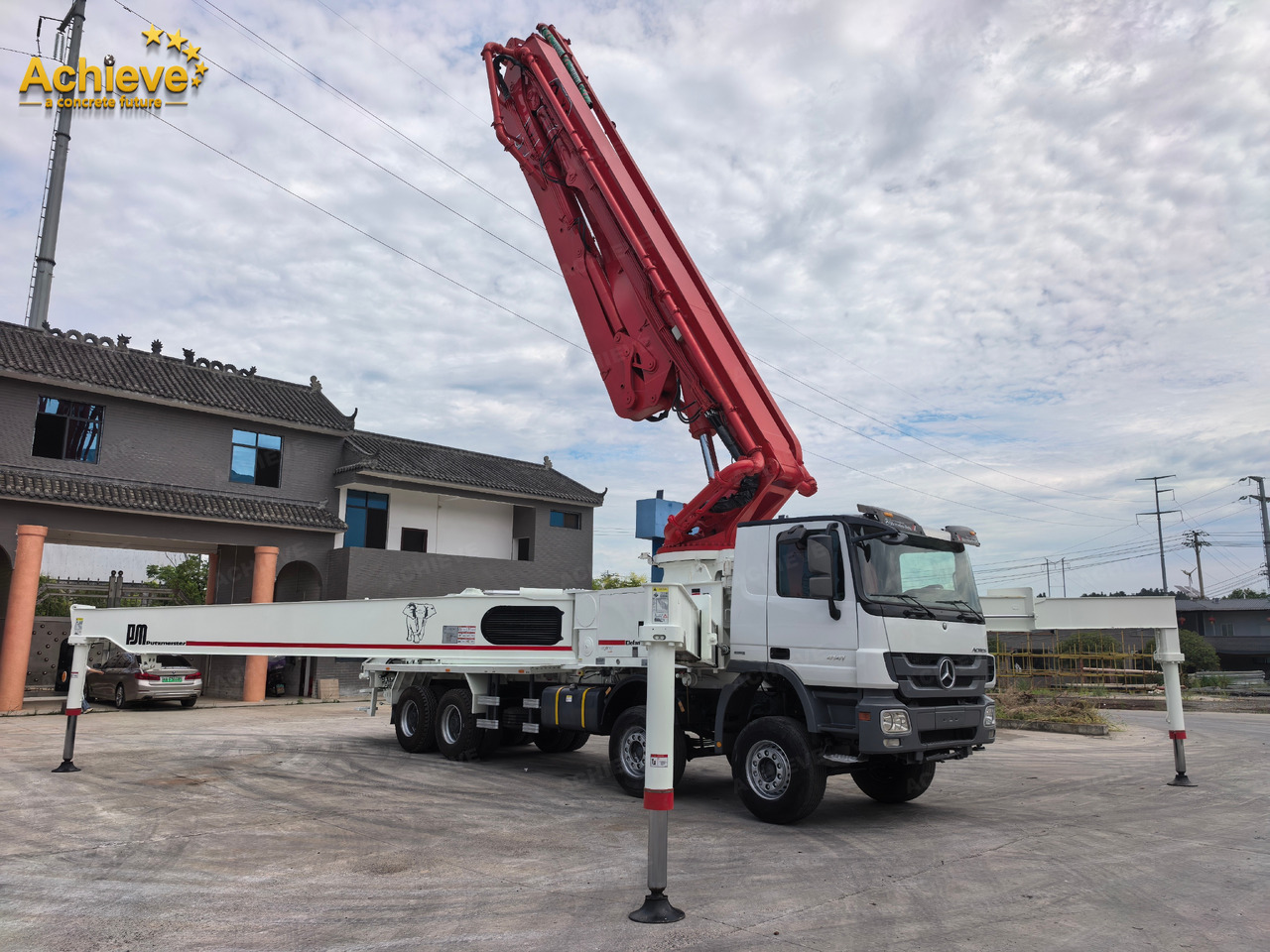Putzmeister Putzmeister M56-4RZ Actros 4141Mercedes-Benz Concrete pump truck 【ACHIEVE】TOP CONDITION!!! - Betona sūknis: foto 1 Putzmeister Putzmeister M56-4RZ Actros 4141Mercedes-Benz Concrete pump truck 【ACHIEVE】TOP CONDITION!!! - Betona sūknis: foto 1