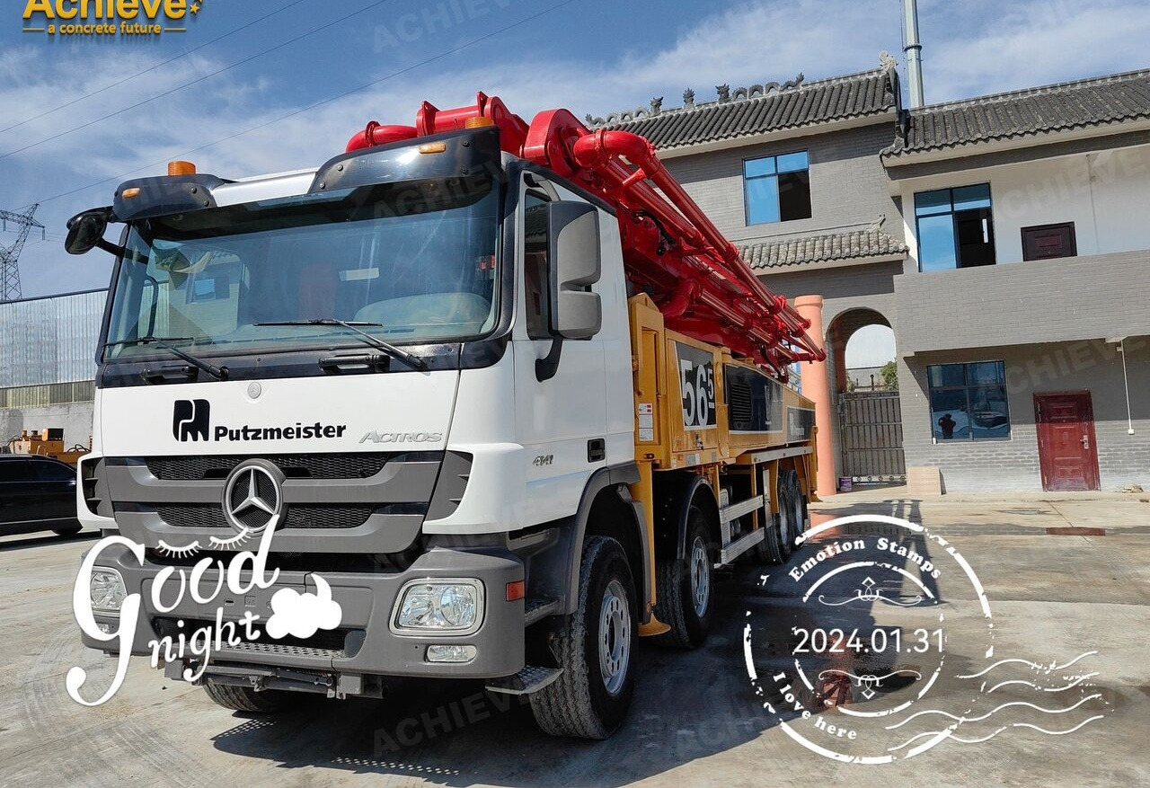 Betona sūknis Putzmeister Putzmeister  M56-4RZ Actros 4141Mercedes-Benz Concrete pump truck 【ACHIEVE】TOP CONDITION!!!: foto 13