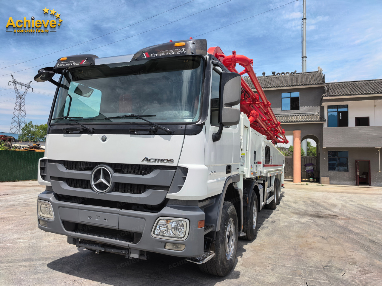 Putzmeister Putzmeister M56-4RZ Actros 4141Mercedes-Benz Concrete pump truck 【ACHIEVE】TOP CONDITION!!! - Betona sūknis: foto 4 Putzmeister Putzmeister M56-4RZ Actros 4141Mercedes-Benz Concrete pump truck 【ACHIEVE】TOP CONDITION!!! - Betona sūknis: foto 4