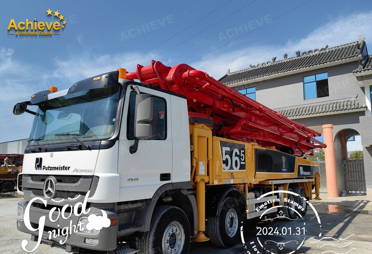 Betona sūknis Putzmeister Putzmeister  M56-4RZ Actros 4141Mercedes-Benz Concrete pump truck 【ACHIEVE】TOP CONDITION!!!: foto 12