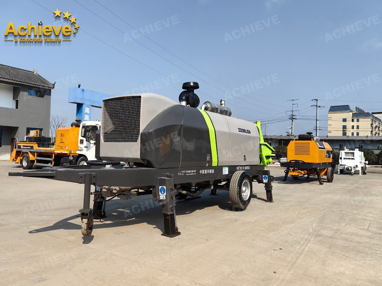 Zoomlion 2022 Zoomlion HBT 90.18.186RSU hydraulic Concrete Trailer Pump in China【ACHIEVE】TOP CONDITION!!! - Stacionārais betona sūknis: foto 3 Zoomlion 2022 Zoomlion HBT 90.18.186RSU hydraulic Concrete Trailer Pump in China【ACHIEVE】TOP CONDITION!!! - Stacionārais betona sūknis: foto 3