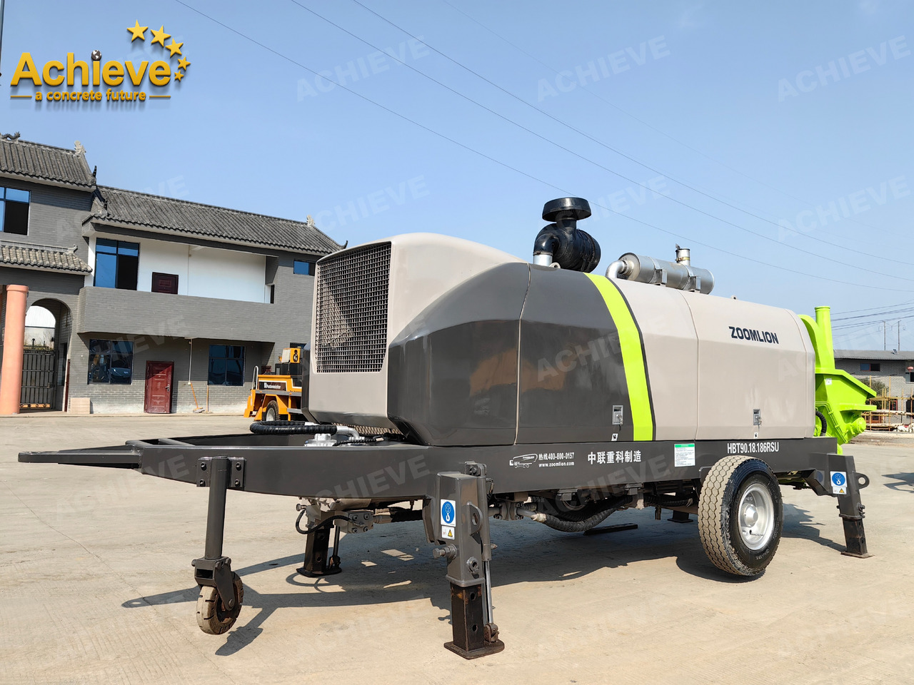 Zoomlion 2022 Zoomlion HBT 90.18.186RSU hydraulic Concrete Trailer Pump in China【ACHIEVE】TOP CONDITION!!! - Stacionārais betona sūknis: foto 2 Zoomlion 2022 Zoomlion HBT 90.18.186RSU hydraulic Concrete Trailer Pump in China【ACHIEVE】TOP CONDITION!!! - Stacionārais betona sūknis: foto 2