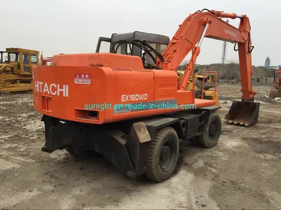 Good Price Tyre Excavator Hitachi 160 Wheel Excavator Original From Japan for Sale - Riteņu ekskavators: foto 1 Good Price Tyre Excavator Hitachi 160 Wheel Excavator Original From Japan for Sale - Riteņu ekskavators: foto 1