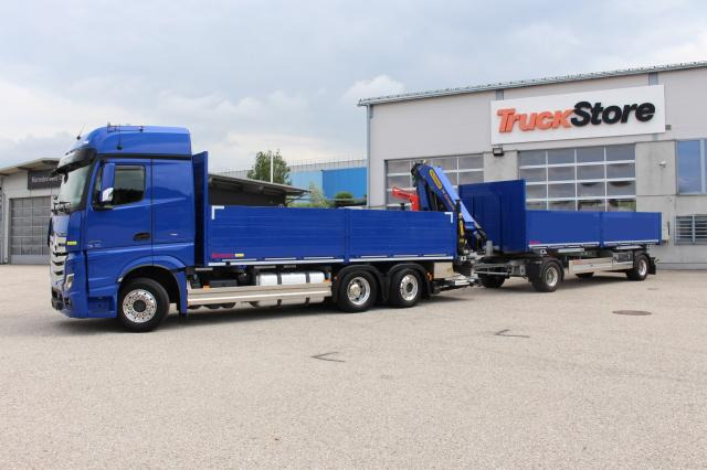 Bortu kravas automašīna/ Platforma, Kravas auto ar manipulatoru Mercedes-Benz Actros 2551LL PK22002: foto 10