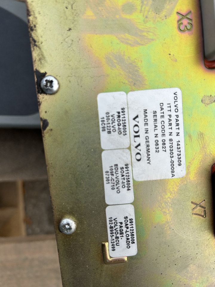 Volvo EW140 - Elektroniskais vadības bloks (ECU) - Riteņu ekskavators: foto 2 Volvo EW140 - Elektroniskais vadības bloks (ECU) - Riteņu ekskavators: foto 2