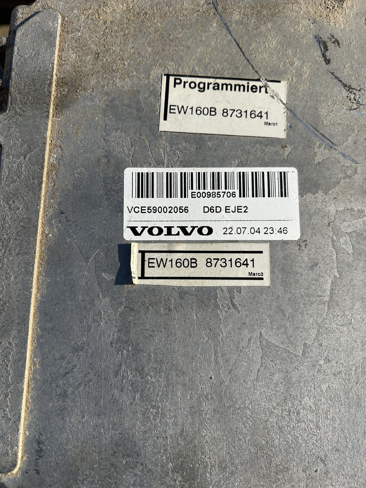 Volvo EW160B - Elektroniskais vadības bloks (ECU) - Riteņu ekskavators: foto 2 Volvo EW160B - Elektroniskais vadības bloks (ECU) - Riteņu ekskavators: foto 2