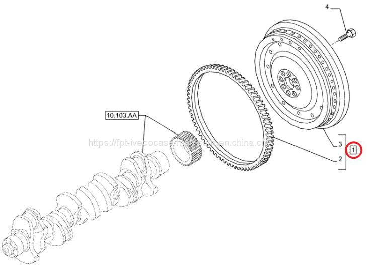 FPT IVECO CASE Cursor11 EURO 6 F3GFE613A B001 5801863562/5801690111 flywheel 5801565562 - Spararats: foto 1 FPT IVECO CASE Cursor11 EURO 6 F3GFE613A B001 5801863562/5801690111 flywheel 5801565562 - Spararats: foto 1