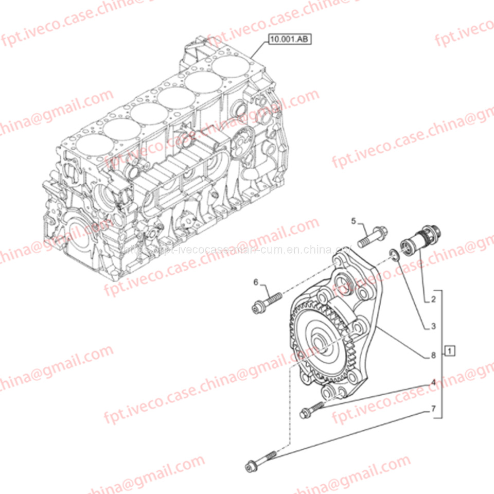 FPT IVECO CASE Cursor9 Euro 6 F2CFE612 A/B/D F2CFE614A*B041/F2CGE614F*V004 5802431166 Oil Pump 504127258 504131225 5801608329 - Eļļas sūknis - Kravas automašīna: foto 3 FPT IVECO CASE Cursor9 Euro 6 F2CFE612 A/B/D F2CFE614A*B041/F2CGE614F*V004 5802431166 Oil Pump 504127258 504131225 5801608329 - Eļļas sūknis - Kravas automašīna: foto 3