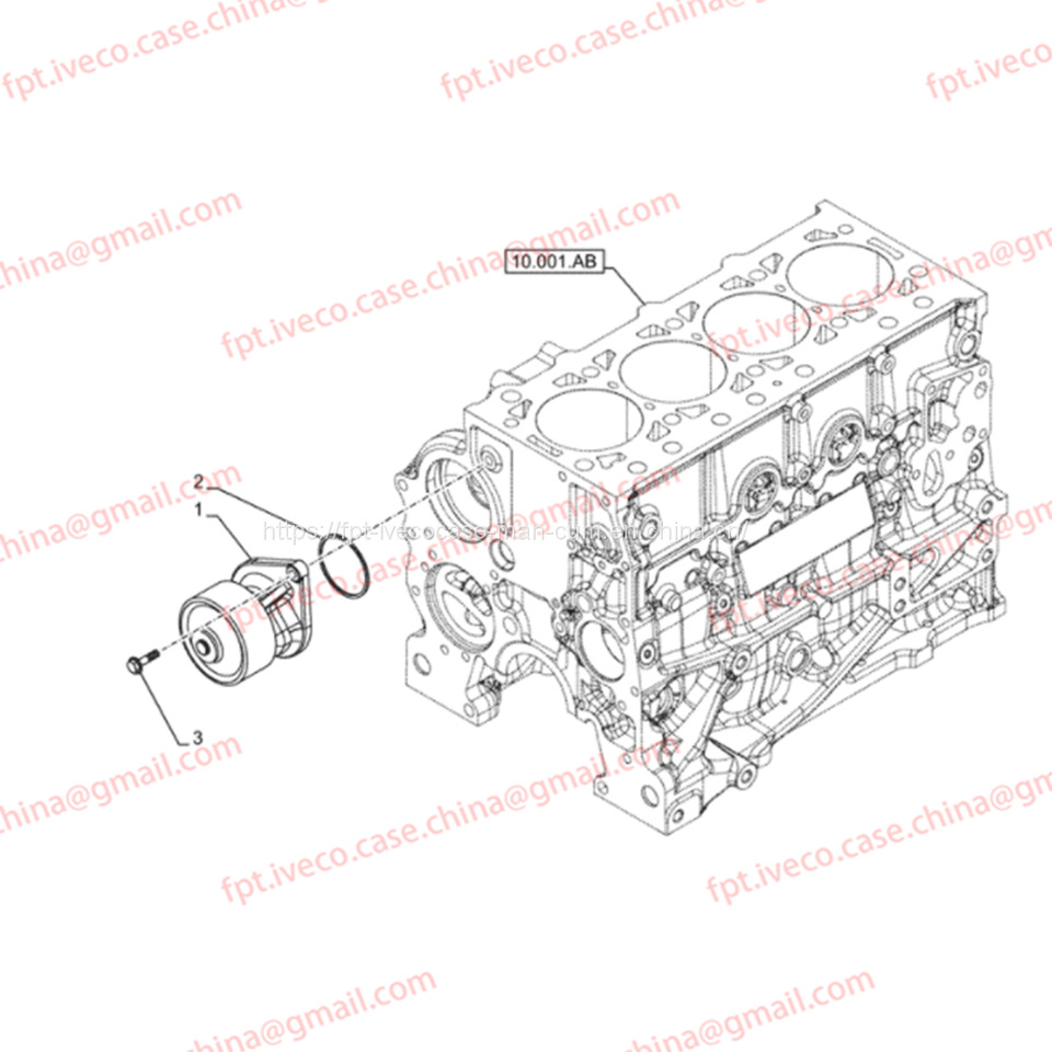 FPT IVECO CASE Cursor9 Euro 6 F2CFE612 A/B/D F2CFE614A*B041/F2CGE614F*V004 5802431166 WATER PUMP 504029280 5801702443 5801919543 5801931312 - Dzesēšanas šķidruma sūknis: foto 3 FPT IVECO CASE Cursor9 Euro 6 F2CFE612 A/B/D F2CFE614A*B041/F2CGE614F*V004 5802431166 WATER PUMP 504029280 5801702443 5801919543 5801931312 - Dzesēšanas šķidruma sūknis: foto 3
