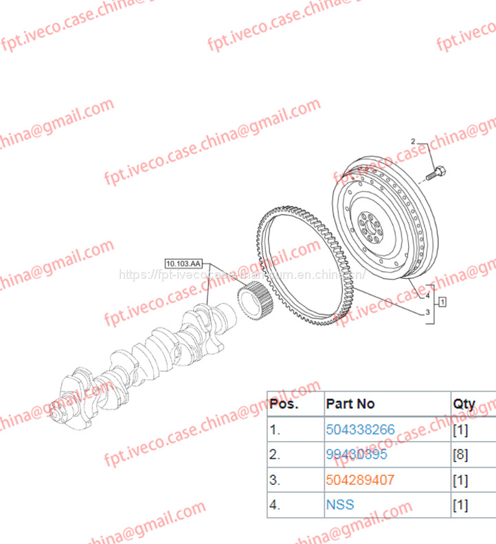 FPT IVECO CASE Cursor9 F2CFE614A*B041/F2CGE614F*V004 5802431166 Engine Flywheel504338266 - Spararats: foto 1 FPT IVECO CASE Cursor9 F2CFE614A*B041/F2CGE614F*V004 5802431166 Engine Flywheel504338266 - Spararats: foto 1