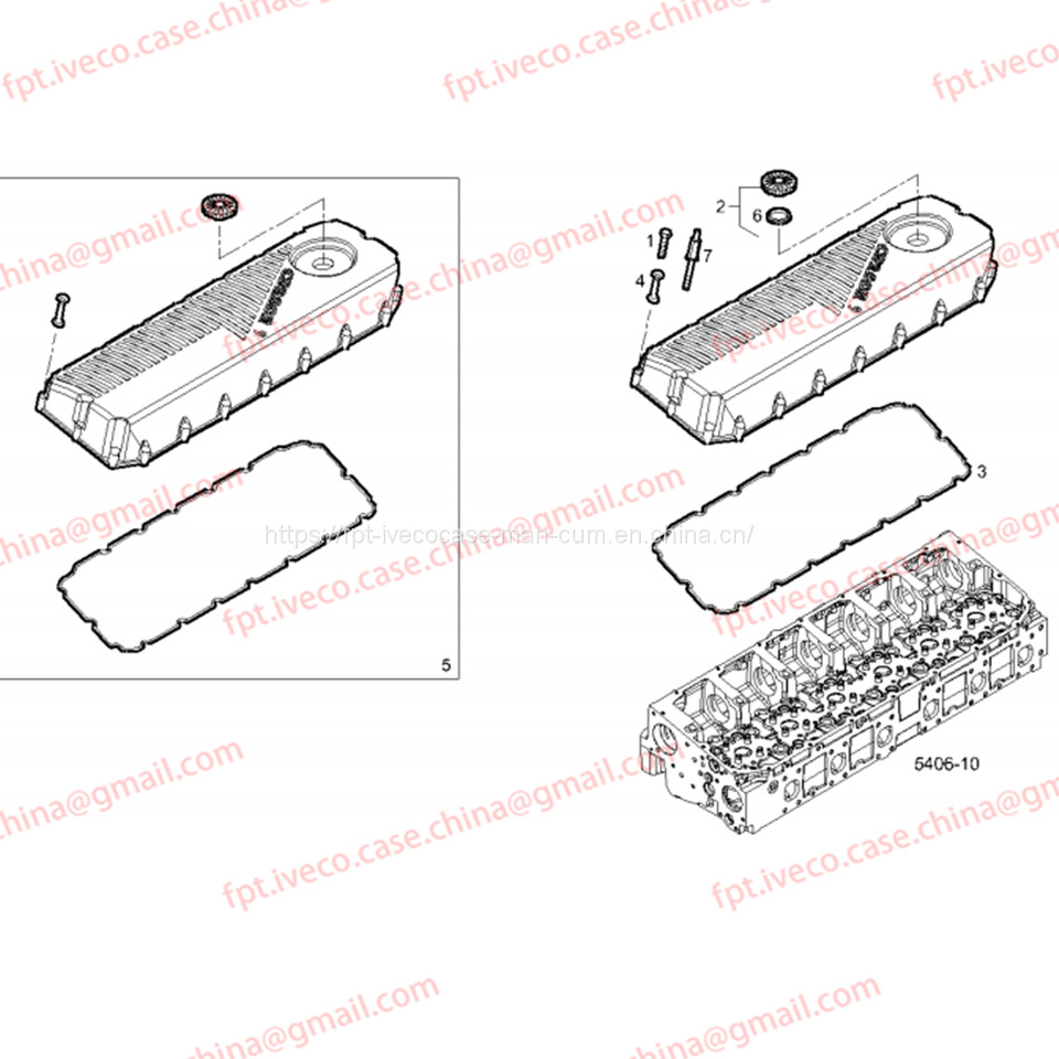 FPT IVECO CASE Cursor9Bus F2CFE612D*J231/F2CFE612A*J098 5802748674 Cylinder head cover 5801886274 - Motora galva - Autobuss: foto 3 FPT IVECO CASE Cursor9Bus F2CFE612D*J231/F2CFE612A*J098 5802748674 Cylinder head cover 5801886274 - Motora galva - Autobuss: foto 3