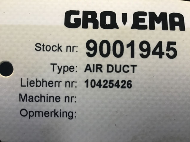 Liebherr Air Duct - Gaisa kondicionēšanas daļa: foto 4 Liebherr Air Duct - Gaisa kondicionēšanas daļa: foto 4