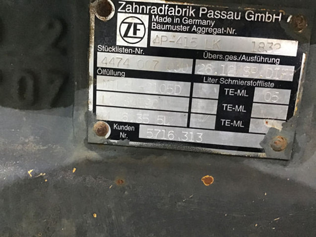 Liebherr Axle - Aizmugurējā ass: foto 4 Liebherr Axle - Aizmugurējā ass: foto 4