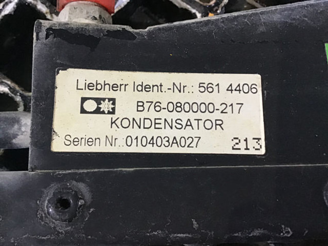 Liebherr Capacitor Unit - Gaisa kondicionēšanas daļa: foto 2 Liebherr Capacitor Unit - Gaisa kondicionēšanas daļa: foto 2
