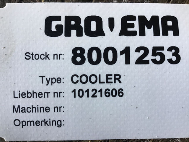 Liebherr Cooler - Eļļas dzesētājs: foto 2 Liebherr Cooler - Eļļas dzesētājs: foto 2