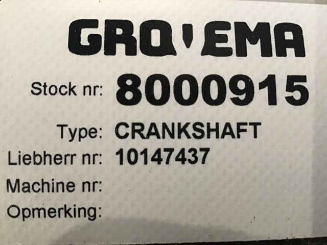 Liebherr Crankshaft - Kloķvārpsta: foto 4 Liebherr Crankshaft - Kloķvārpsta: foto 4
