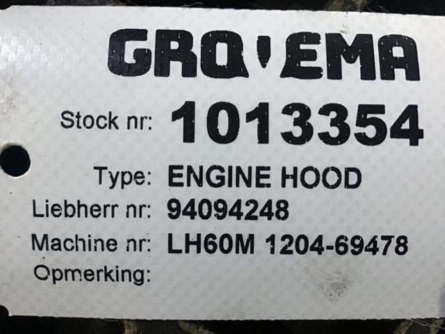 Liebherr Engine Hood - Motora pārsegs: foto 4 Liebherr Engine Hood - Motora pārsegs: foto 4
