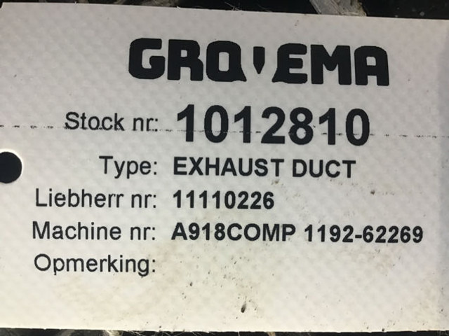 Liebherr Exhaust Duct - Izpūtējs: foto 4 Liebherr Exhaust Duct - Izpūtējs: foto 4