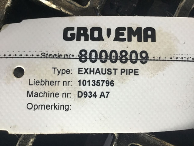 Liebherr Exhaust Pipe - Izpūtējs: foto 5 Liebherr Exhaust Pipe - Izpūtējs: foto 5