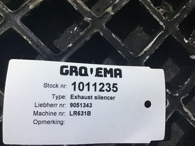 Liebherr Exhaust Silencer - Izpūtējs: foto 5 Liebherr Exhaust Silencer - Izpūtējs: foto 5