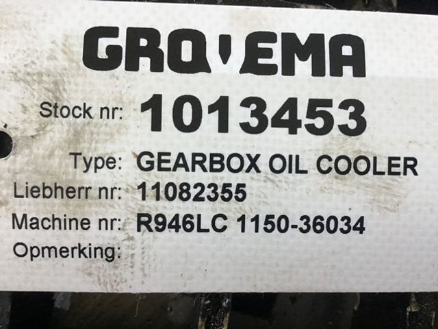 Liebherr Gearbox Oilcooler - Pārnesumkārba: foto 4 Liebherr Gearbox Oilcooler - Pārnesumkārba: foto 4