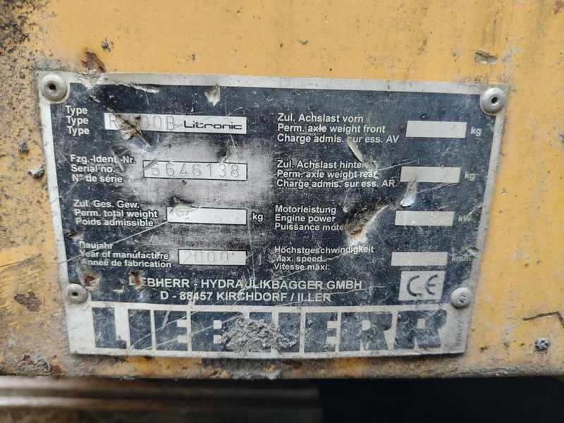 Liebherr R900B Li - Kāpurķēžu ekskavators: foto 4 Liebherr R900B Li - Kāpurķēžu ekskavators: foto 4