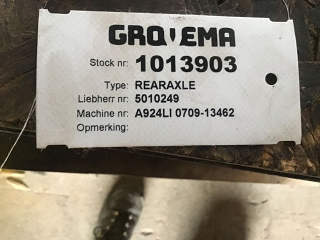 Liebherr Rear Axle - Asis un rezerves daļas: foto 5 Liebherr Rear Axle - Asis un rezerves daļas: foto 5