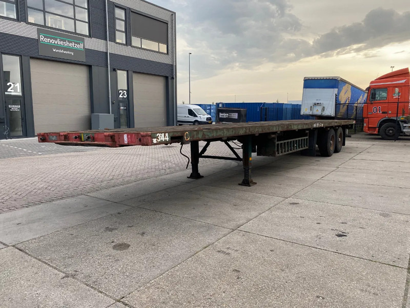 Flandria Plateau Trailer with Twist-Locks / BPW + Drums - Bortu puspiekabe/ Platforma: foto 4 Flandria Plateau Trailer with Twist-Locks / BPW + Drums - Bortu puspiekabe/ Platforma: foto 4