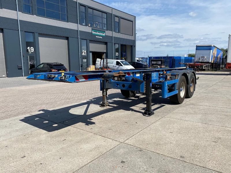 TURBO'S HOET 20 FT Container Chassis / APK t/m 3-2026 / BPW + Drum - Puspiekabe noņemamā virsbūve/ Konteineru vedējs: foto 4 TURBO'S HOET 20 FT Container Chassis / APK t/m 3-2026 / BPW + Drum - Puspiekabe noņemamā virsbūve/ Konteineru vedējs: foto 4