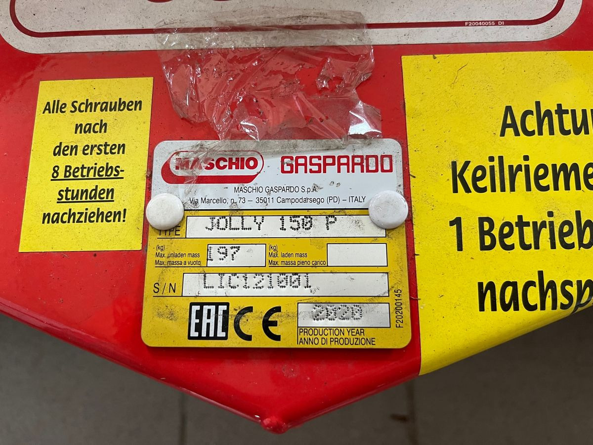 Maschio Jolly 150 - Pļaujmašīna-smalcinātājs/ Mulčētājs: foto 5 Maschio Jolly 150 - Pļaujmašīna-smalcinātājs/ Mulčētājs: foto 5