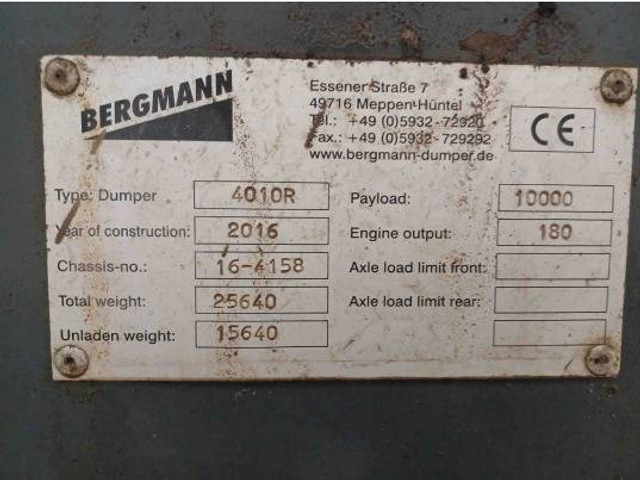Bergmann !!SOLD!! 4010 R - Bezceļu pašizgāzējs: foto 5 Bergmann !!SOLD!! 4010 R - Bezceļu pašizgāzējs: foto 5