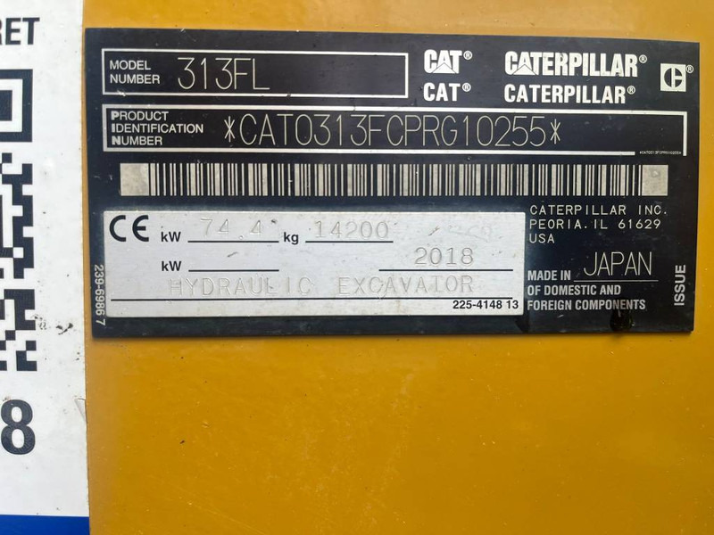 Cat 313 F L - Kāpurķēžu ekskavators: foto 5 Cat 313 F L - Kāpurķēžu ekskavators: foto 5