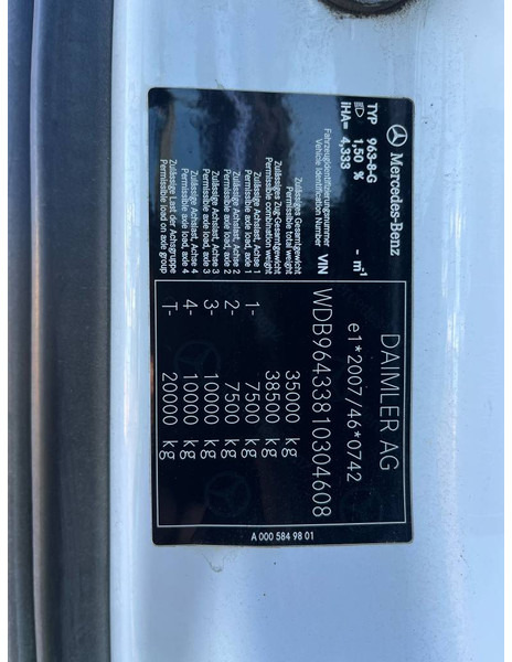 Mercedes-Benz Arocs 3246 - Betonvedējs: foto 5 Mercedes-Benz Arocs 3246 - Betonvedējs: foto 5