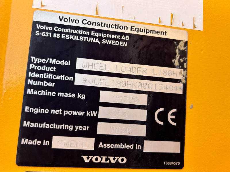 Volvo L 180 H - Riteņu iekrāvējs: foto 5 Volvo L 180 H - Riteņu iekrāvējs: foto 5